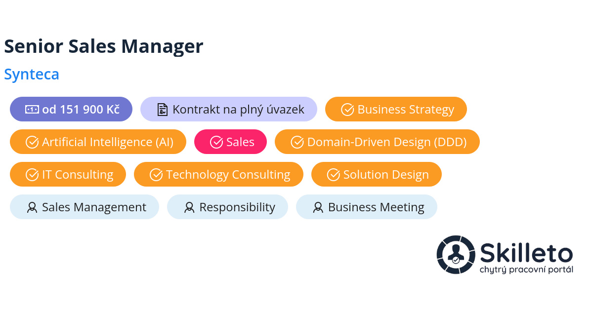 Synteca Senior Sales Manager | Synteca